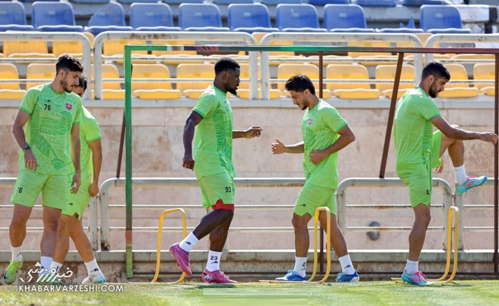 سرژ اوریه در تمرین پرسپولیس