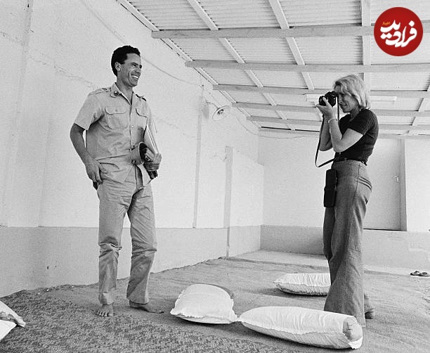 چهره خندان قذافی