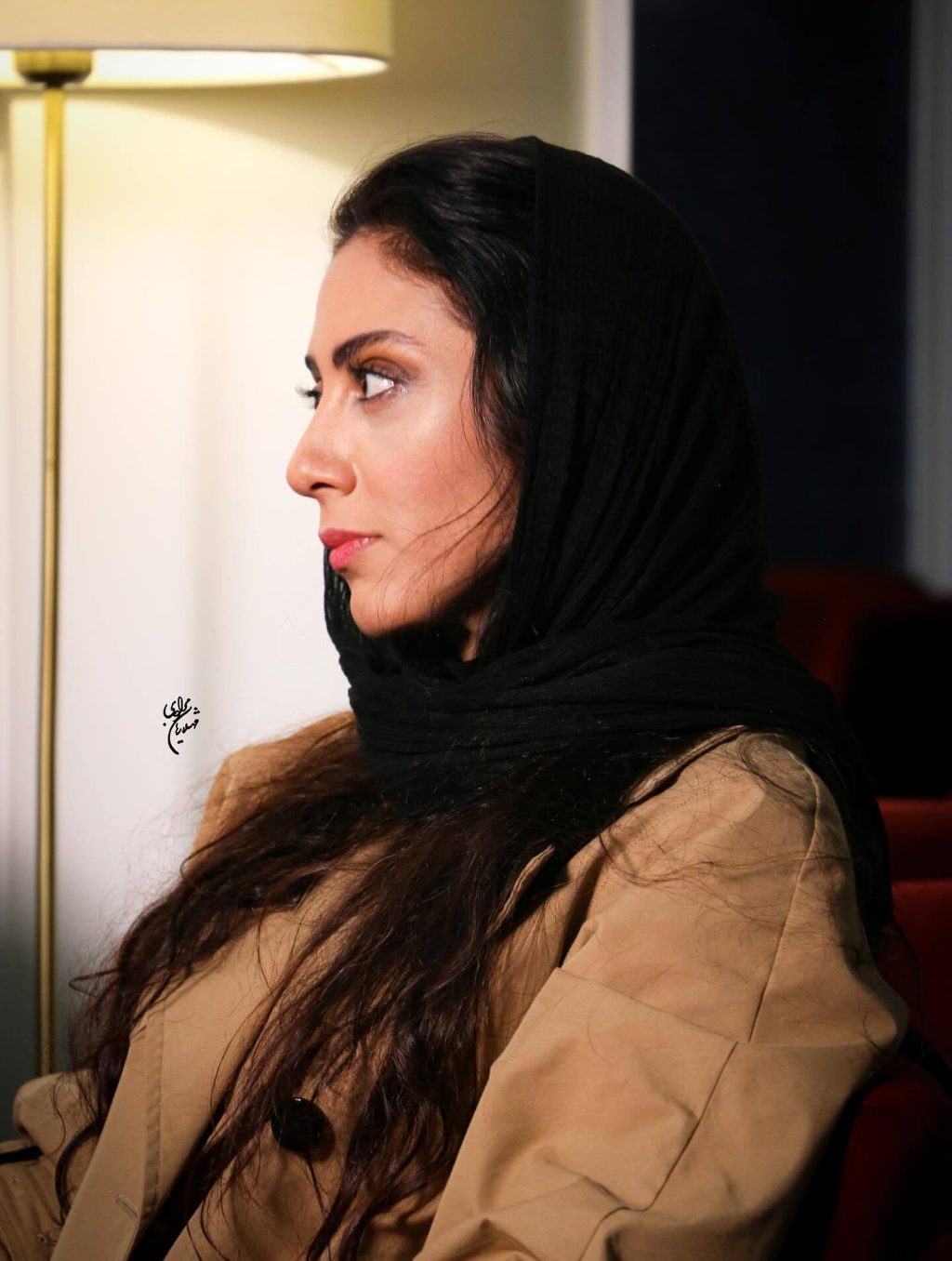 مونا فرجاد با نگاهی معنادار