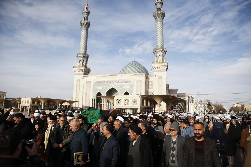 A Reverent Farewell: Capturing Ayatollah Seyed Hadi Sistani's Funeral in Qom