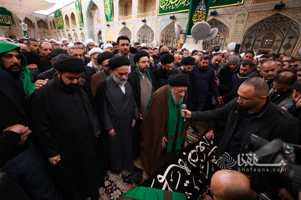 A Reverent Farewell: Ayatollah Sayyed Hadi Sistani's Funeral Procession in Sacred Najaf
