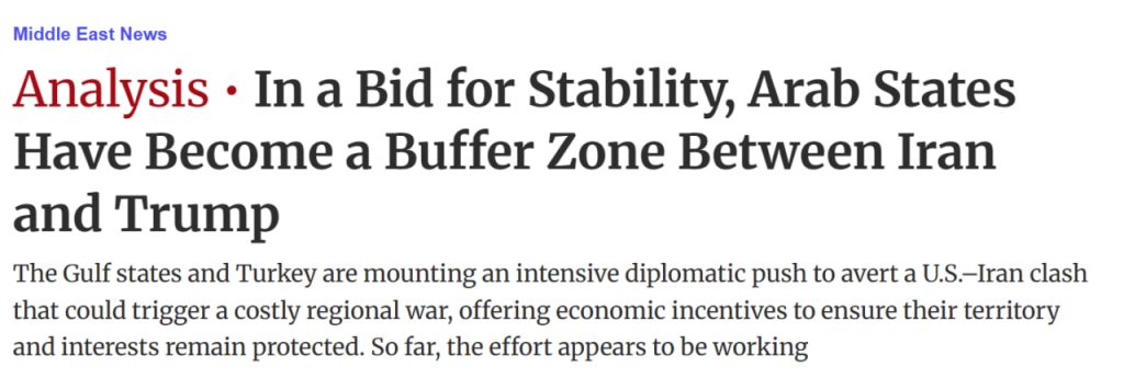 Caught in the Middle: Arab Nations Become a Buffer Between Iran and Trump's Policies