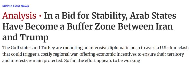 Caught in the Middle: Arab Nations Become a Buffer Between Iran and Trump's Policies