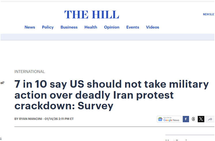Quinnipiac Poll: Americans Resoundingly Reject Military Intervention in Iran