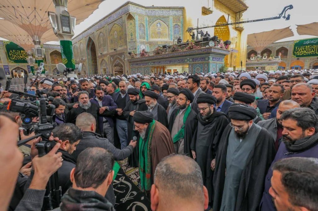 عکس / مراسم تشییع آیت الله سید هادی سیستانی در نجف اشرف