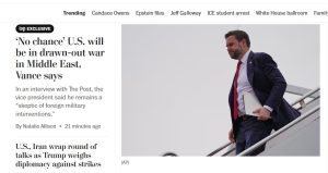 Vance: 'No Chance' of Prolonged US War in Mideast