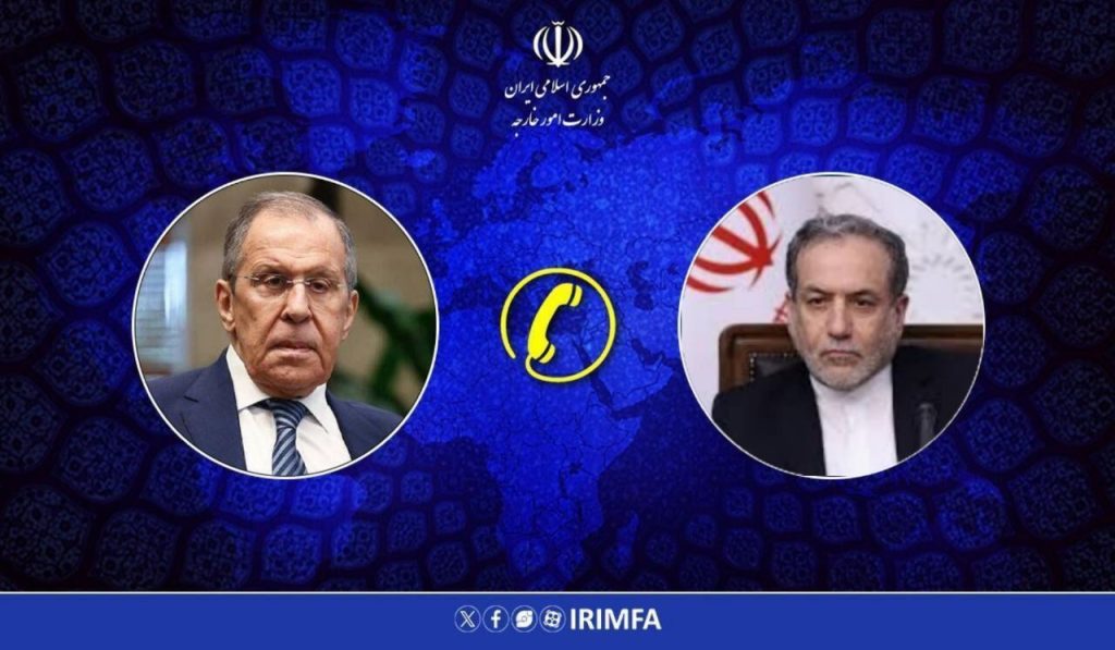 Iran's Envoy, Russia's FM Discuss Key Issues in Phone Call