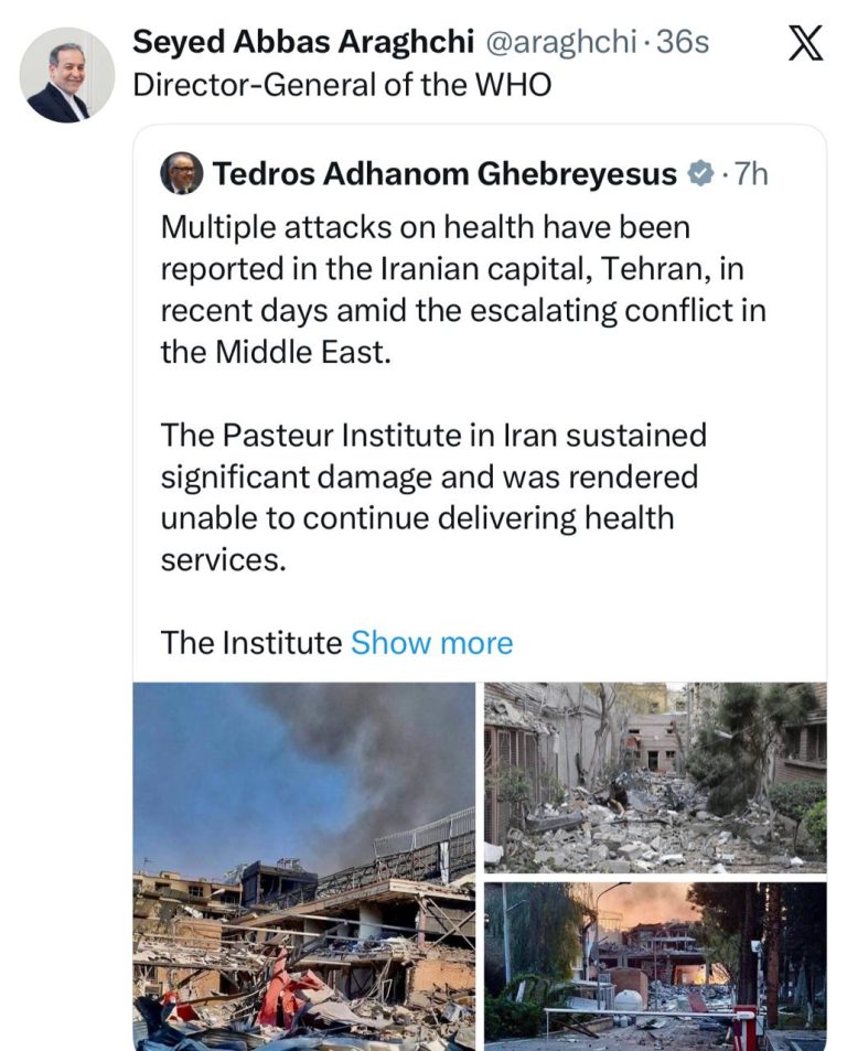 Iran Official Amplifies Global Health Chief's Message: A Clarion Call for Action