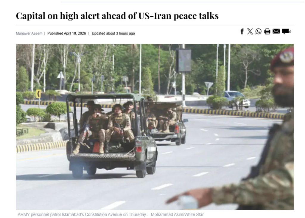 Islamabad Bolsters Security for Crucial Iran-US Talks
